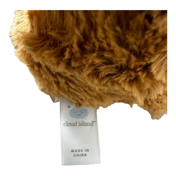 Cloud Island 9” Brown Golden Doodle Puppy Swirled Fur Plush Rattle FREE SHIPPING - Picture 4 of 7